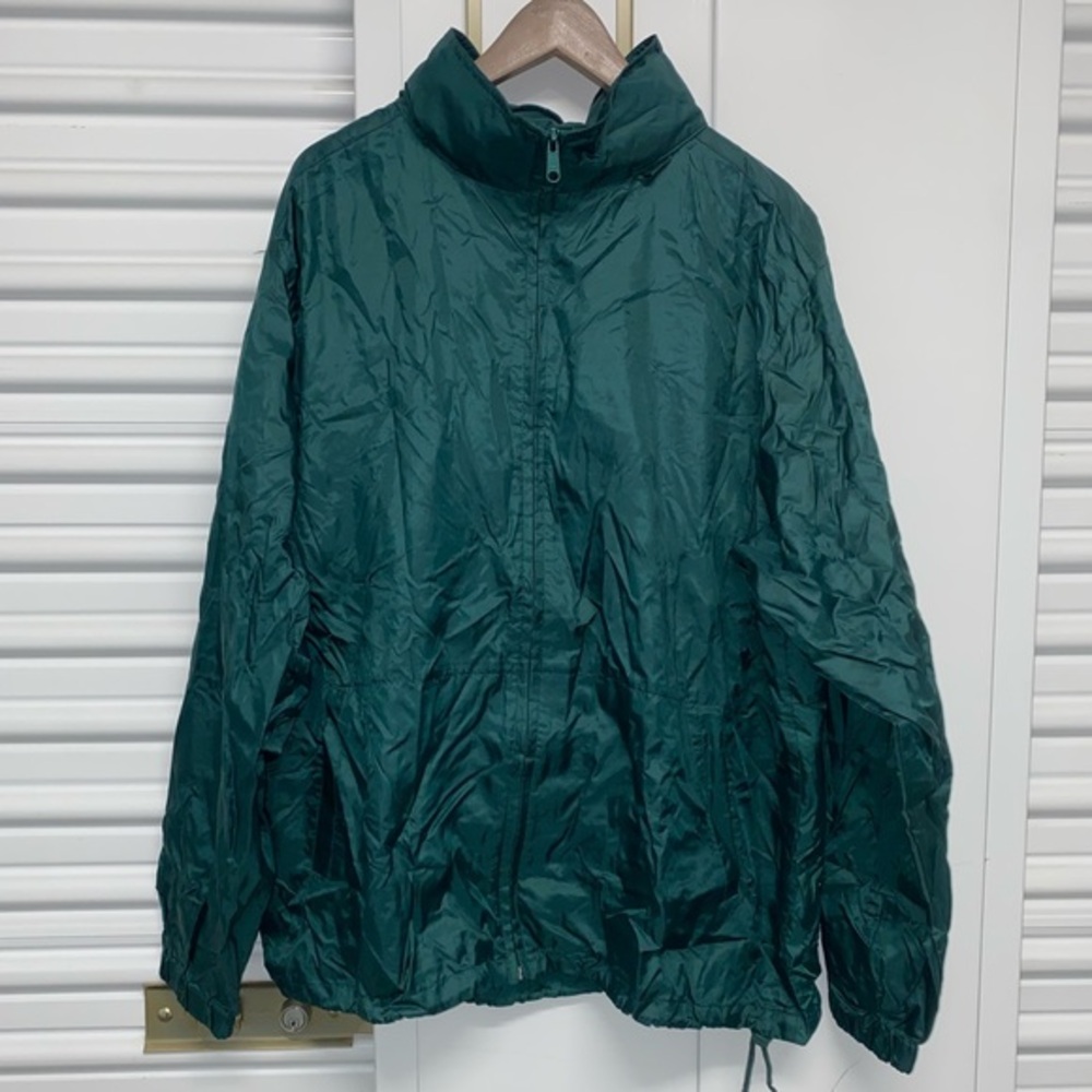 Vintage Eddie Bauer EBTEK Kelly Green Windbreaker 🌵XL